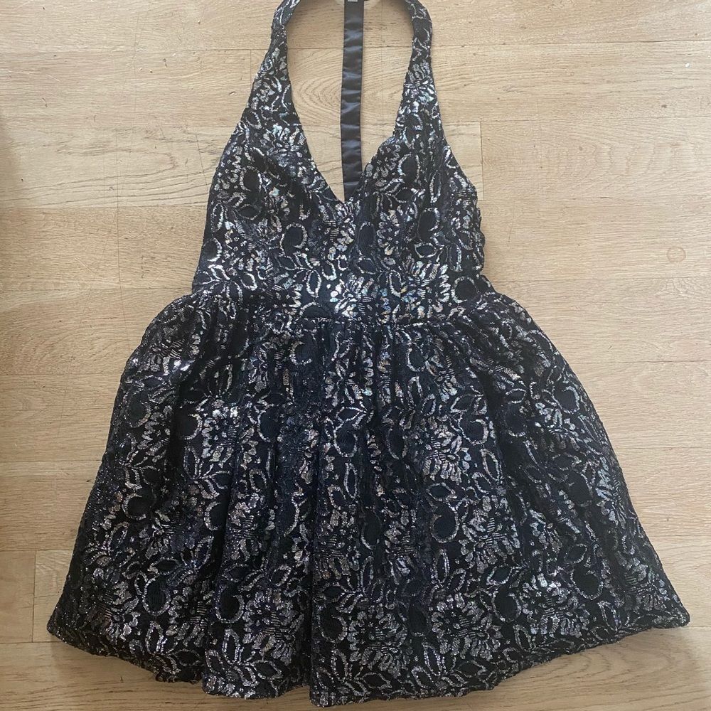 Sequin Black Dress